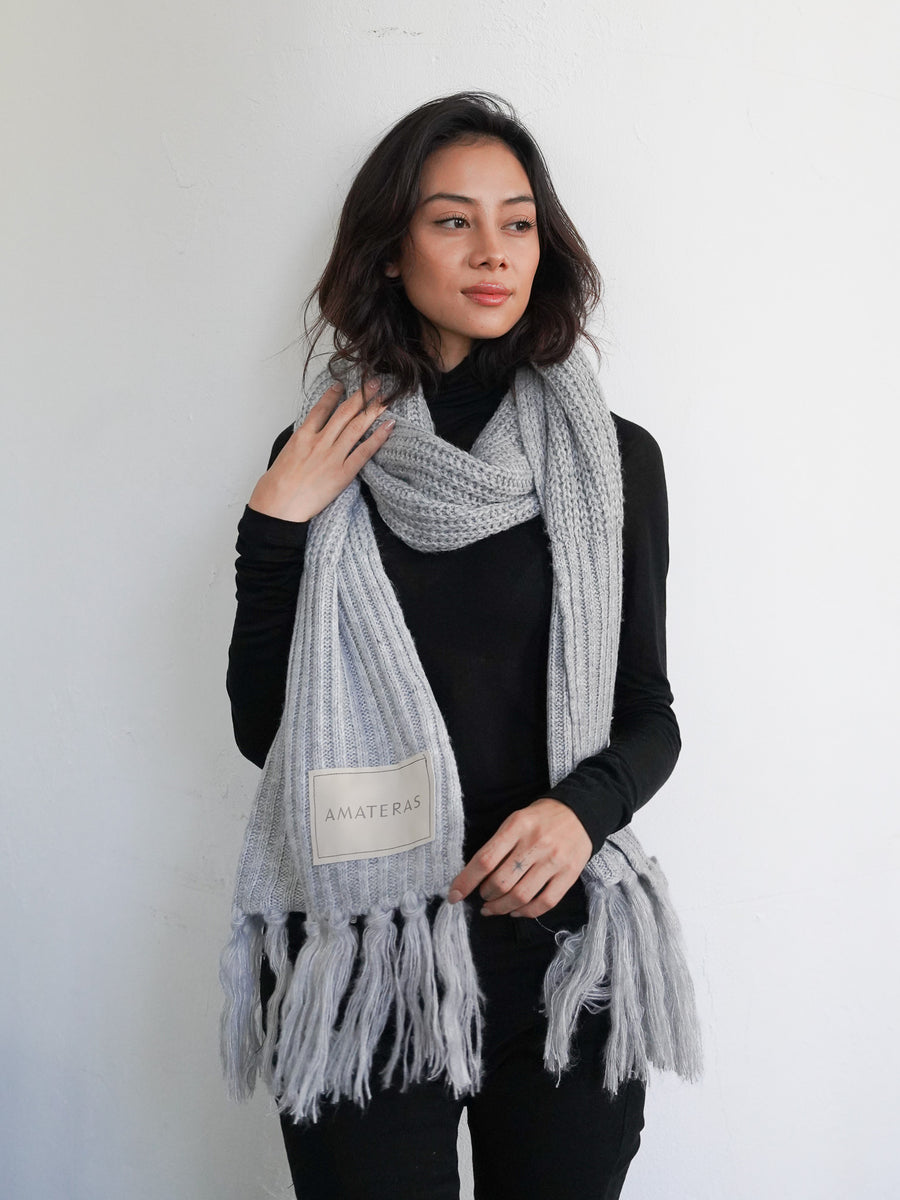 double tone winter scarf