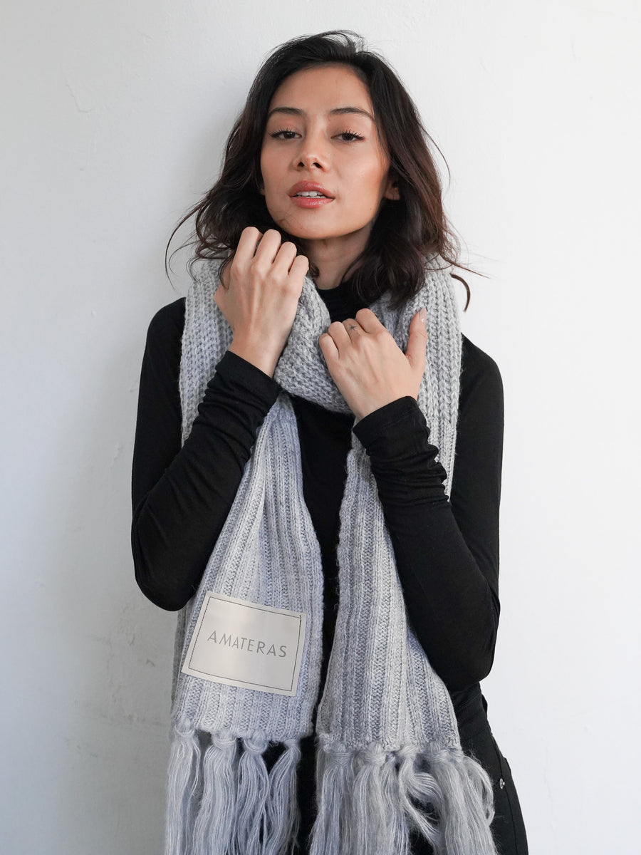 double tone winter scarf