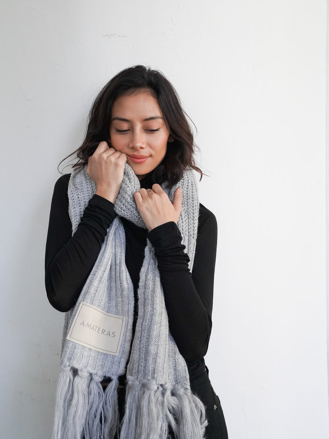 double tone winter scarf