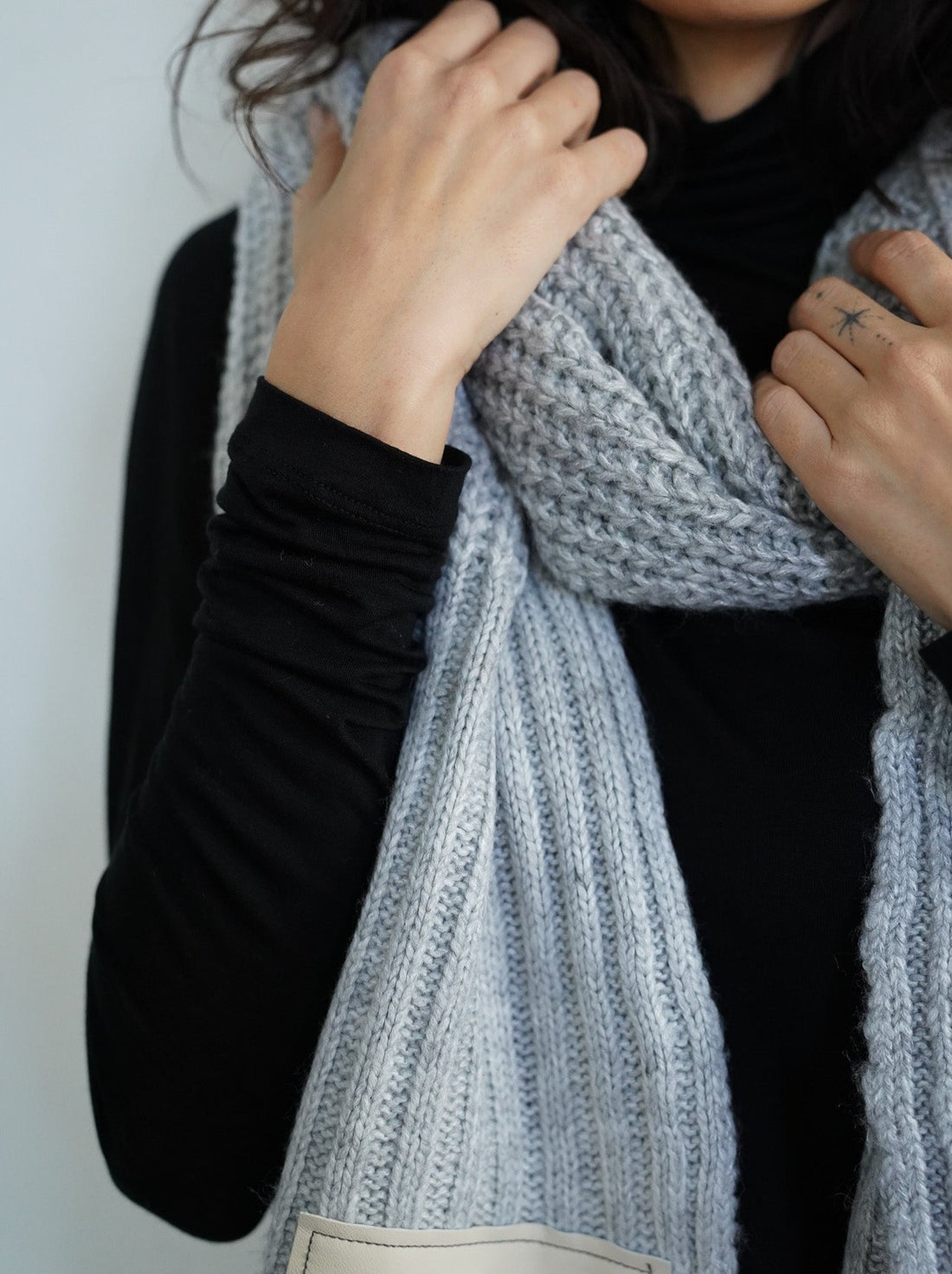 double tone winter scarf