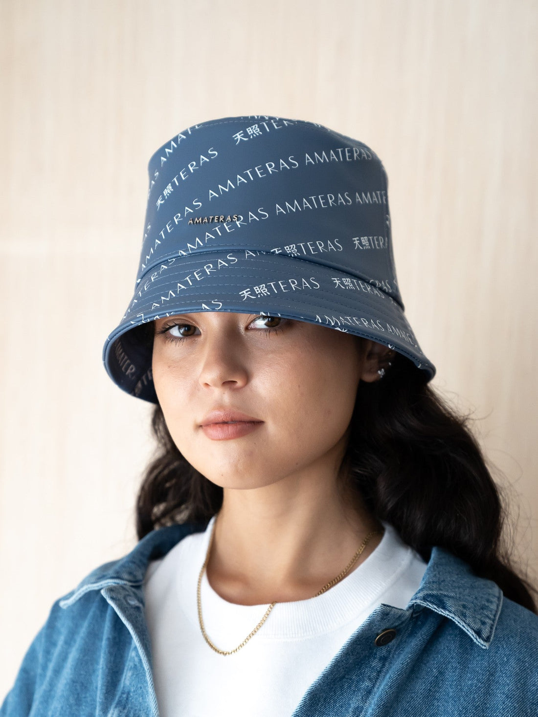 emblem bucket hat / blue logo