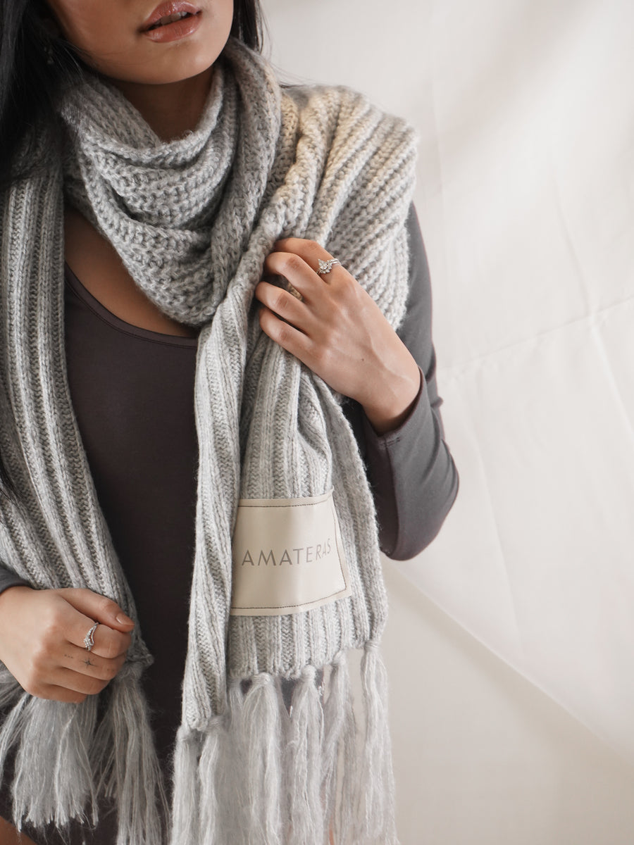 double tone winter scarf