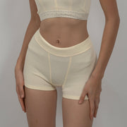 nudy waffle boxer undie / ivory