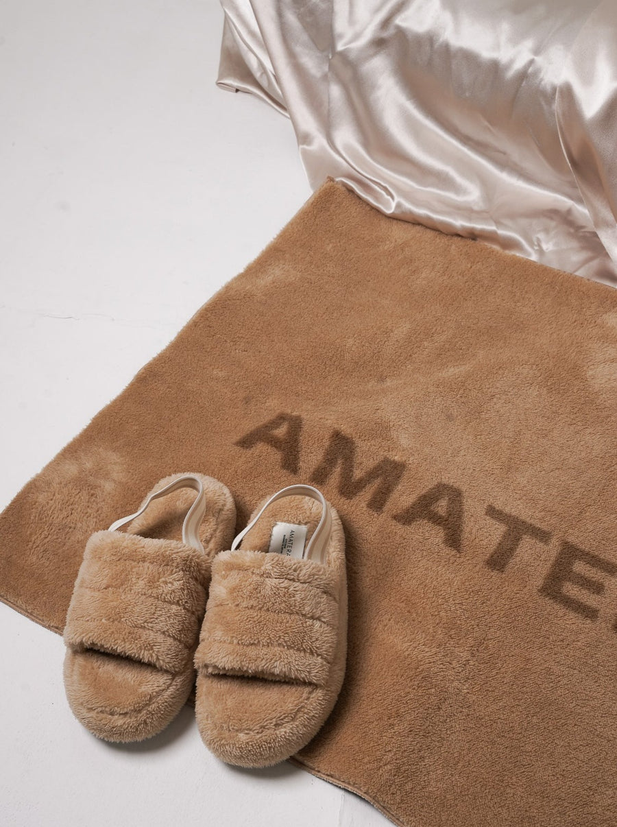 soft rug floor mat / flax (beige)