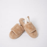 comfort fluffy slippers / 胡桃(beige)
