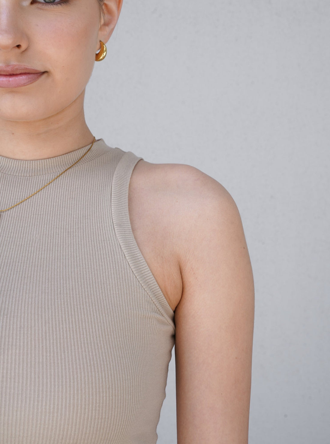 classic go-to tank / 亜麻(beige)