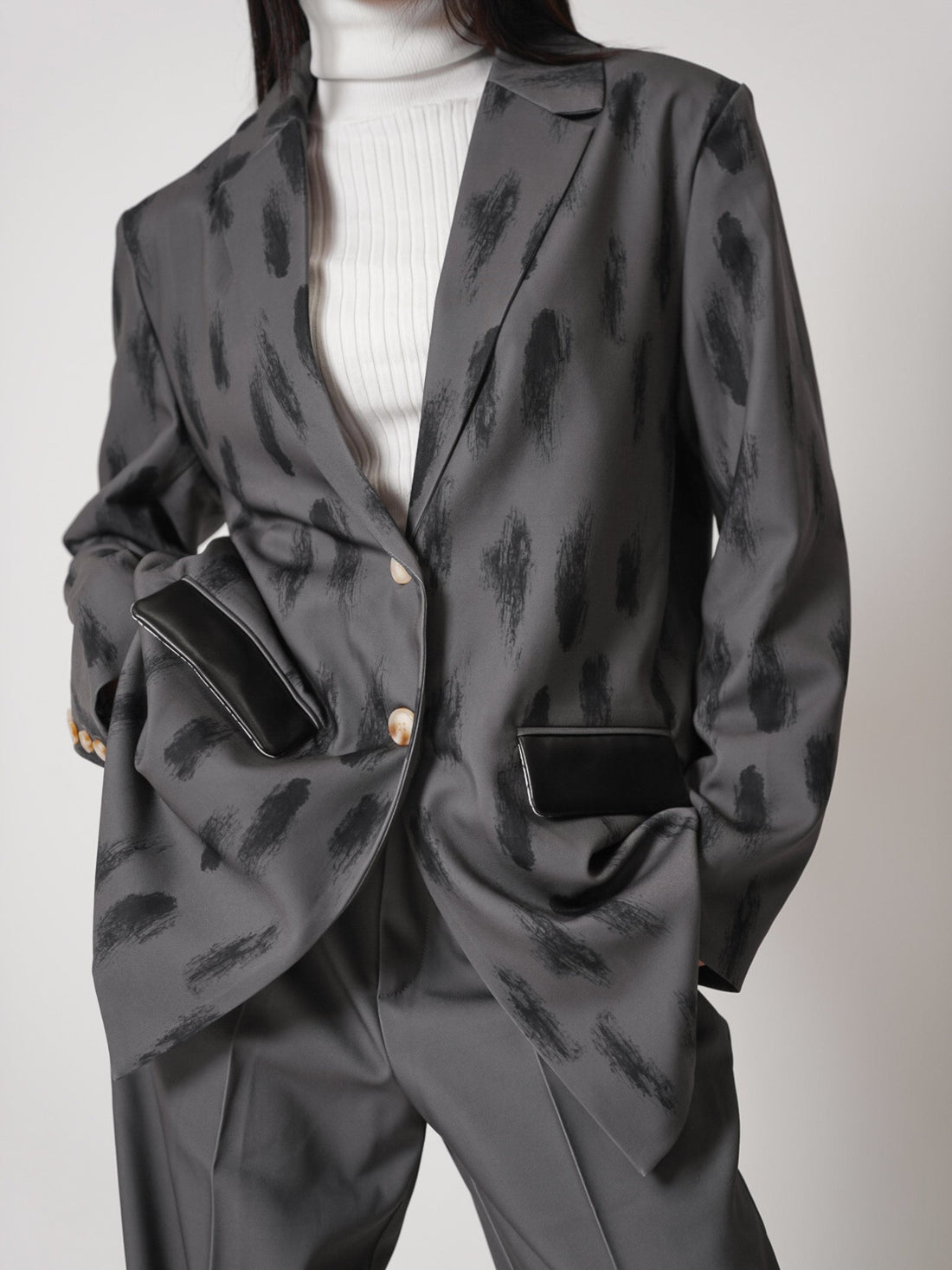 luxe padded blazer jacket – AMATERASJAPAN