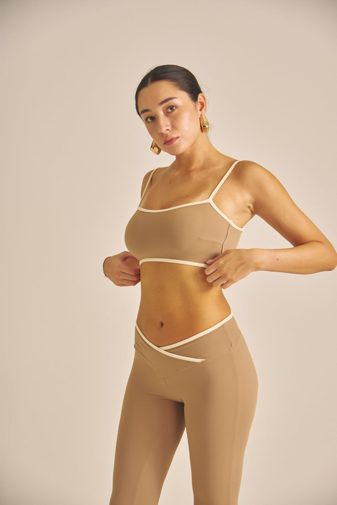 【COMING SOON】Maple Cross Bra / 白茶(beige)