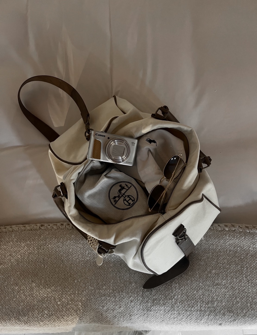 Luxe Elegant Boston Bag / 胡粉(off white)