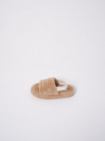comfort fluffy slippers / 胡桃(beige)
