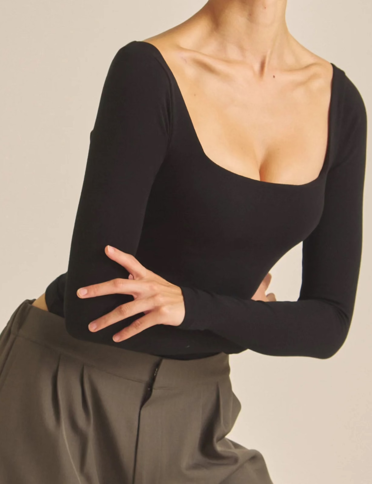 Dreamy×WABISABI long sleeve top / 墨(black) – AMATERASJAPAN