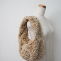 winter fuzzy shoulder bag