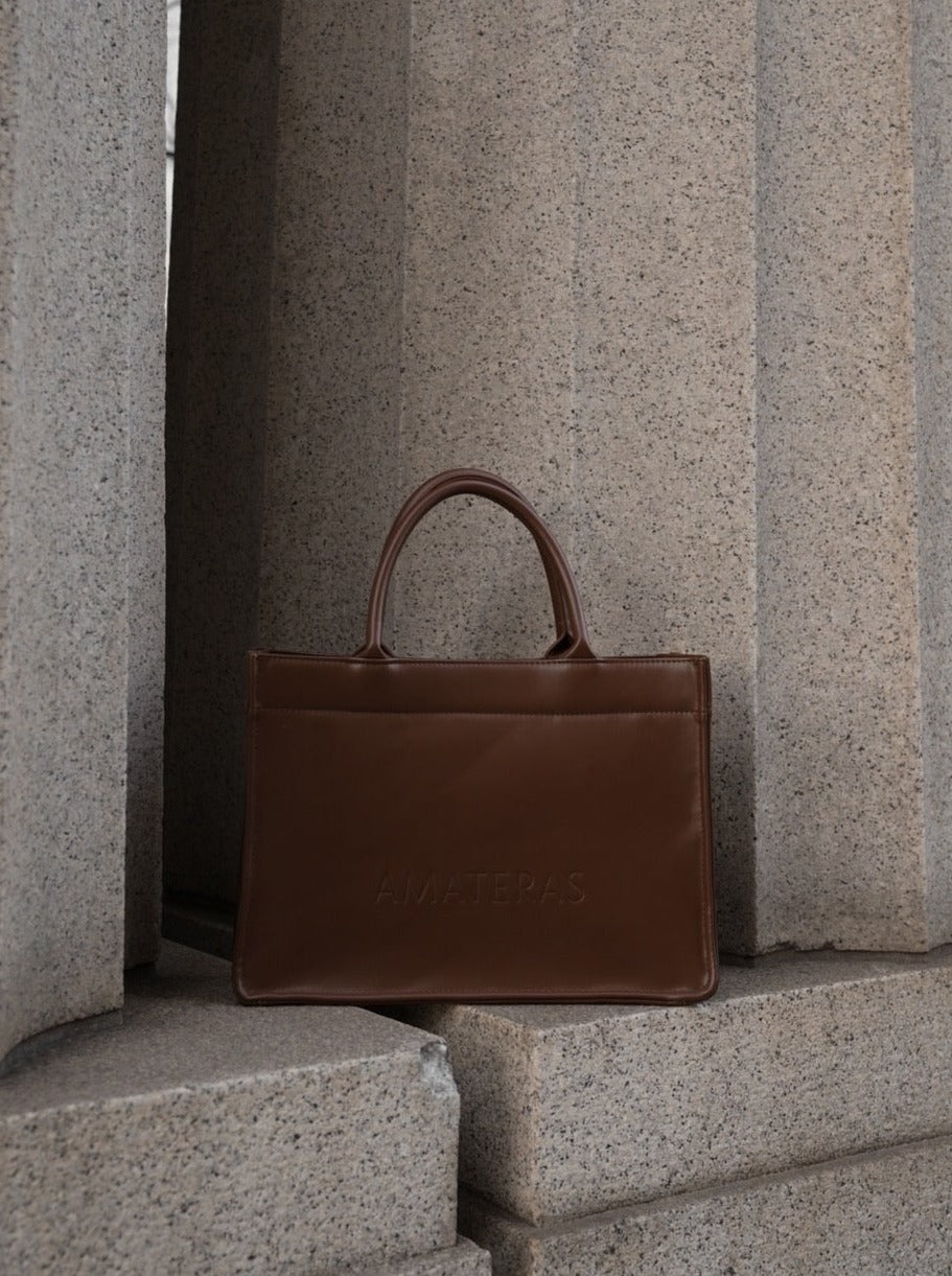 vegan luxury tote bag / 枯茶(brown)