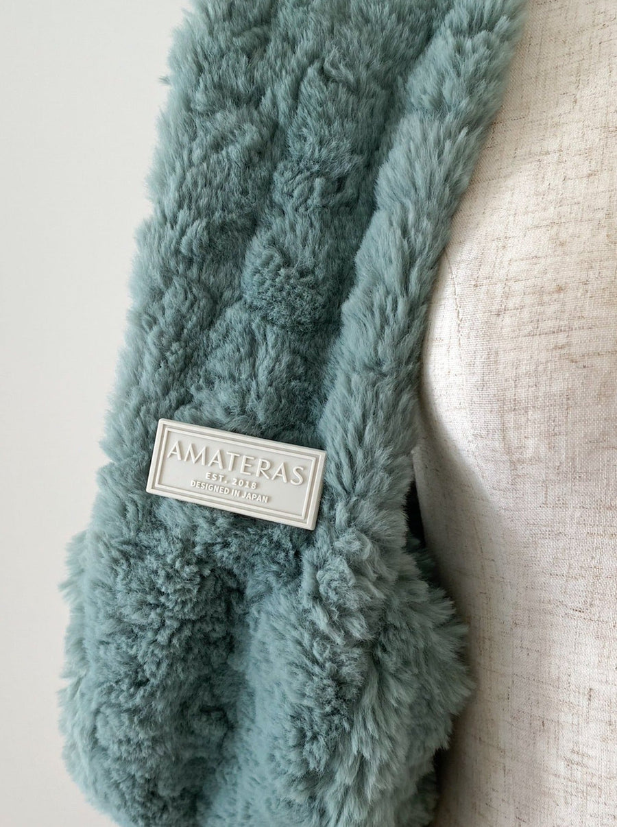 winter fuzzy shoulder bag / 薄花(light blue)