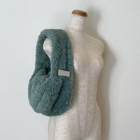 winter fuzzy shoulder bag