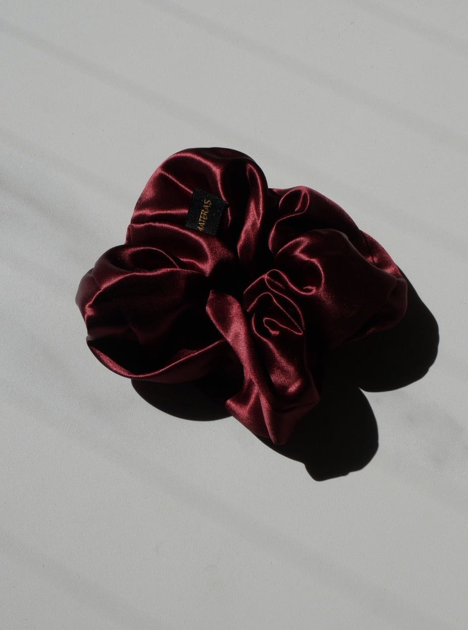 100% silk scrunchies