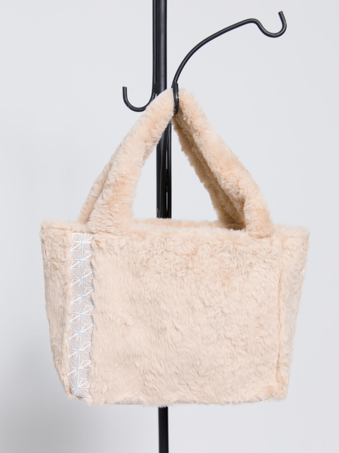casual fuzzy tote