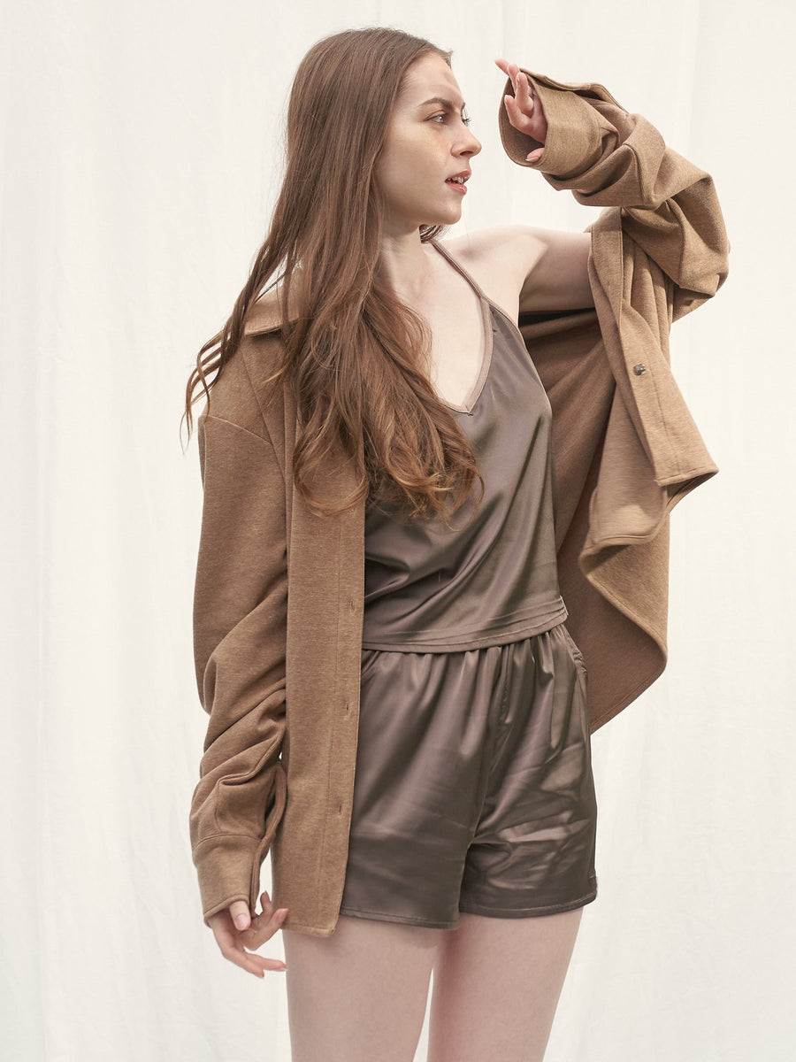 rich collared boyfriend shirt