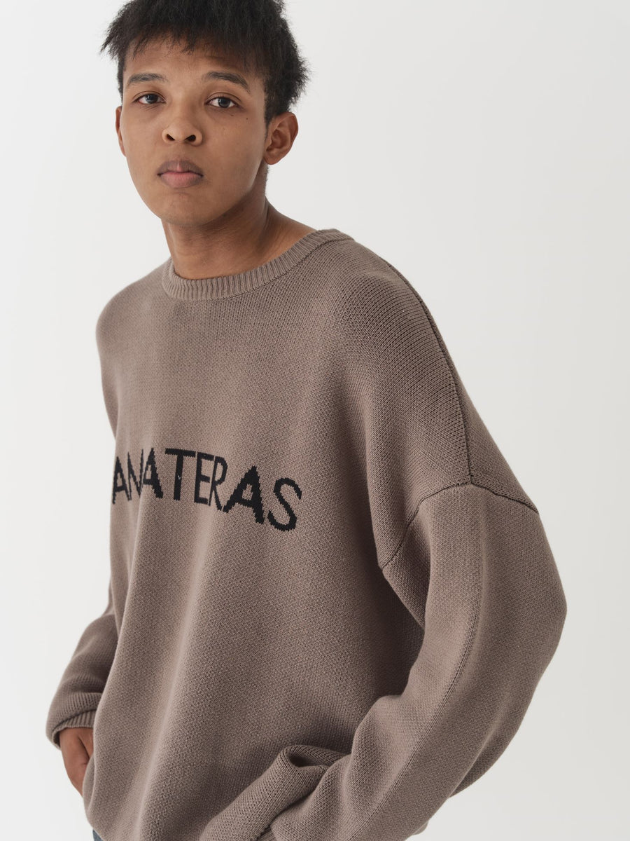 logo comfort knit sweater