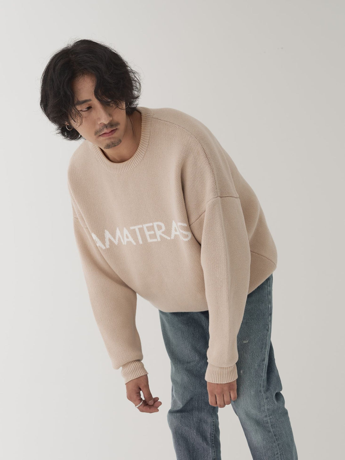 logo comfort knit sweater