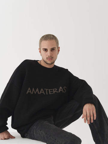 logo comfort knit sweater