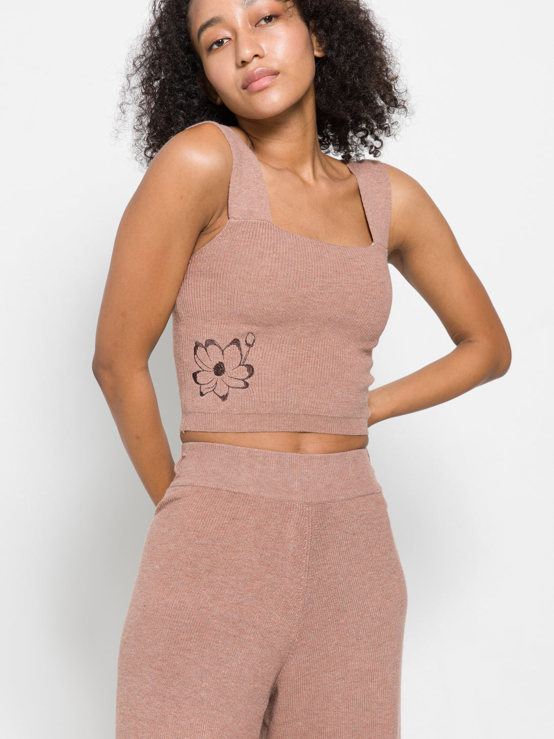 soft knitted tank