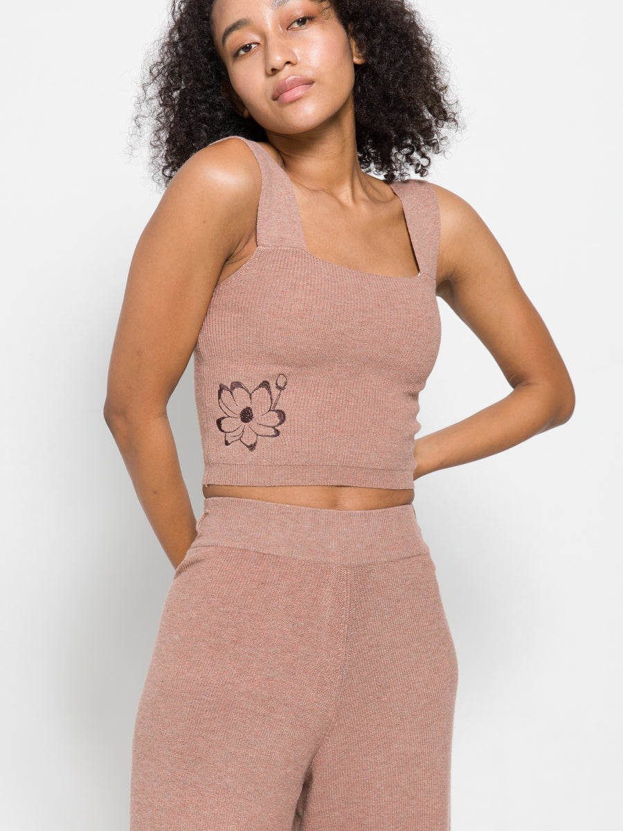 soft knitted tank