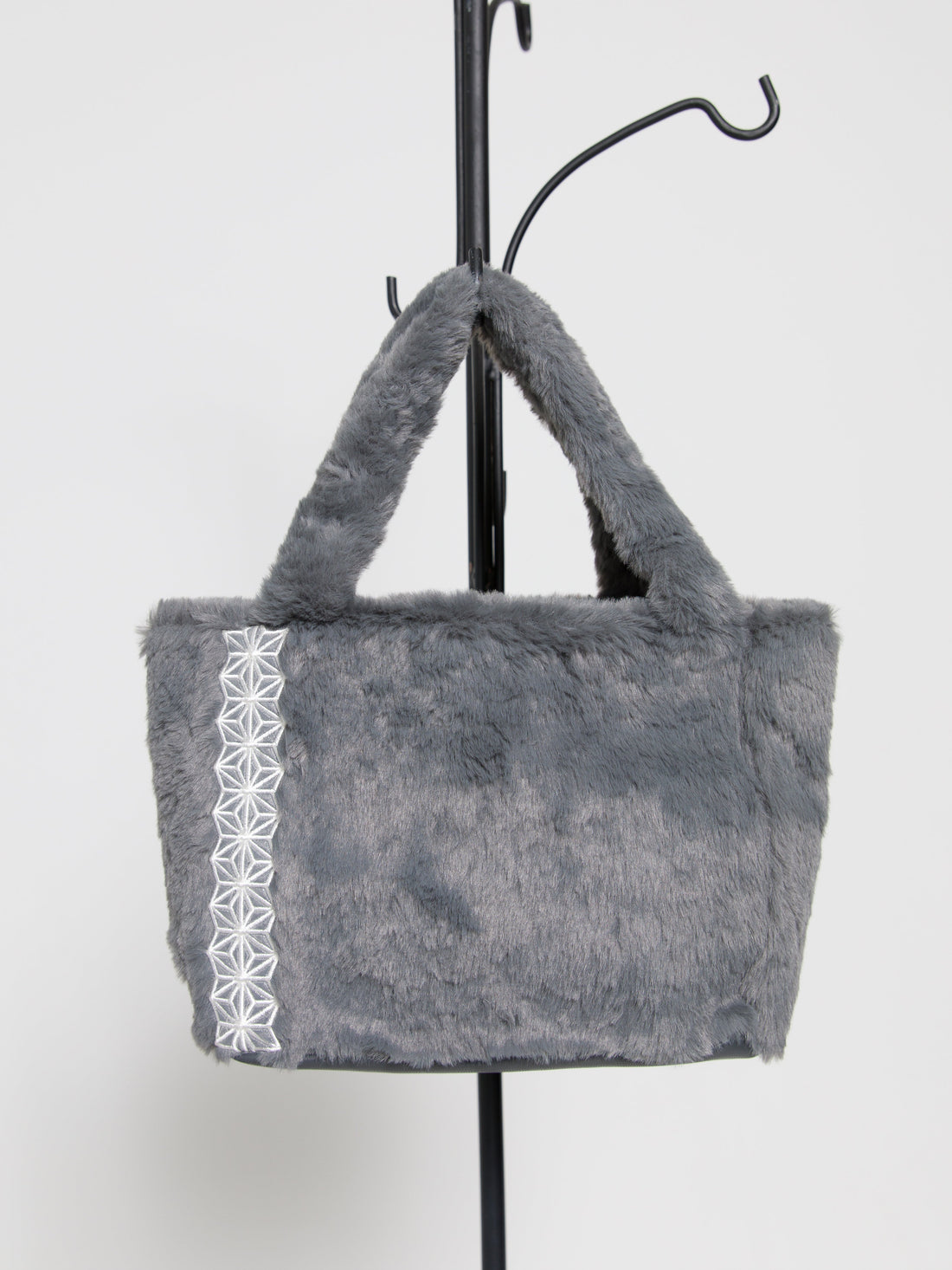 casual fuzzy tote