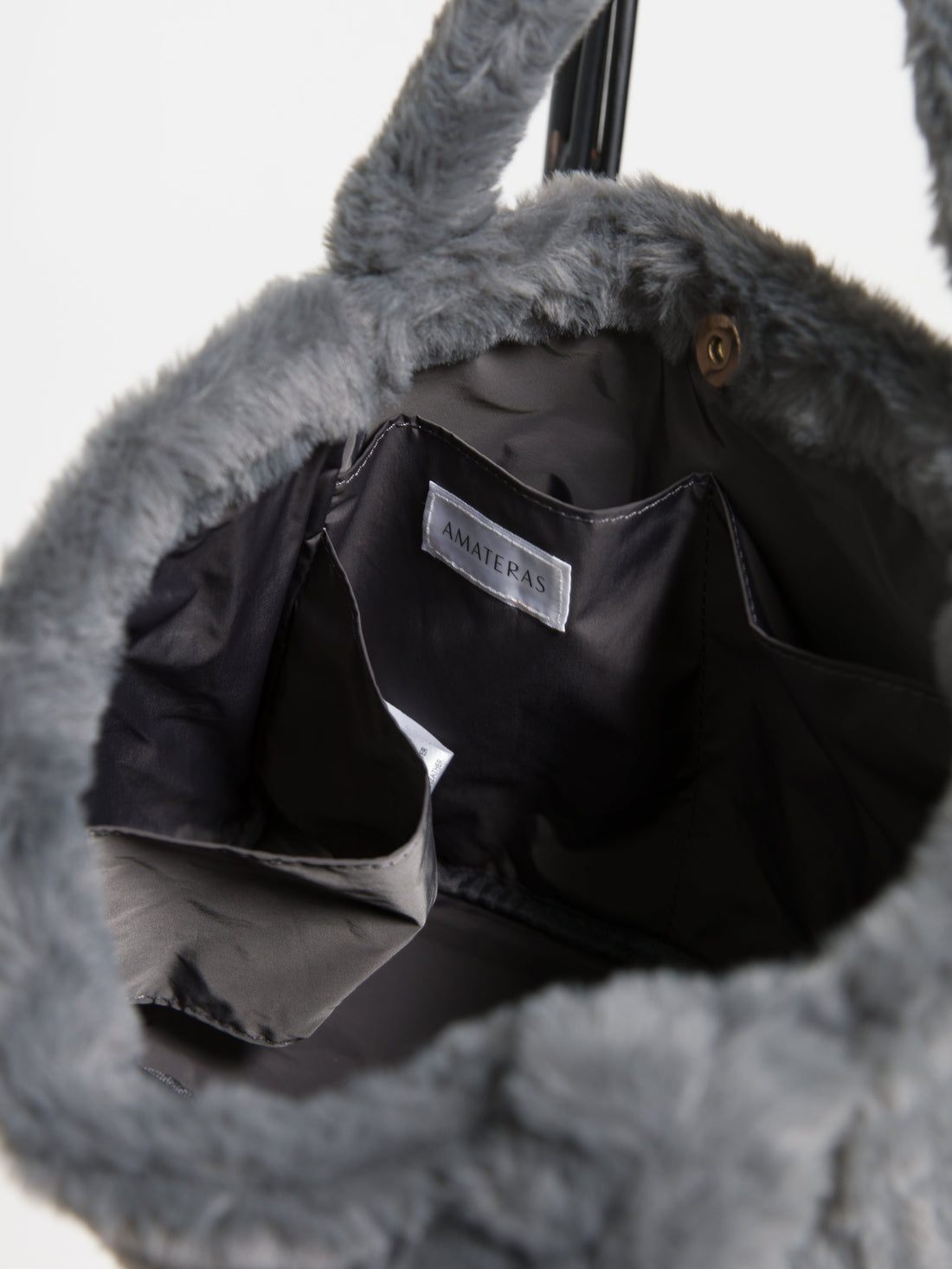 casual fuzzy tote
