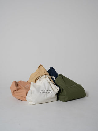 100% cotton logo tote