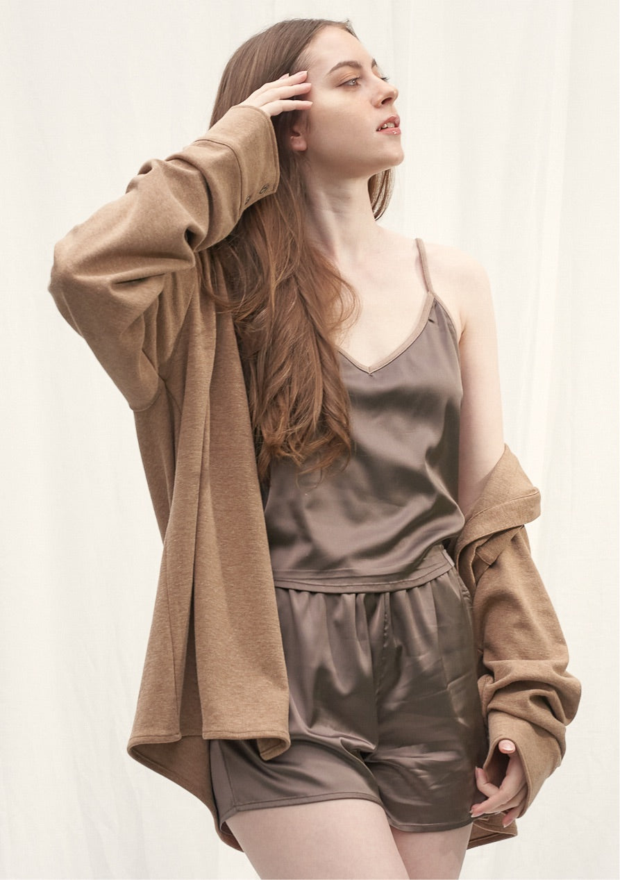 mix and match smooth satin camisole / 蜂蜜(light yellow)