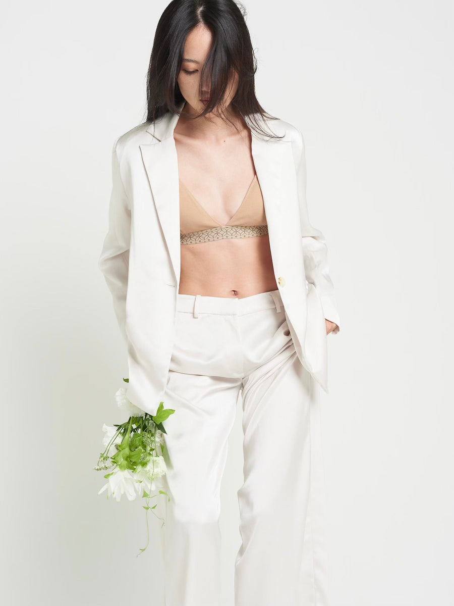 asanoha satin suit jacket