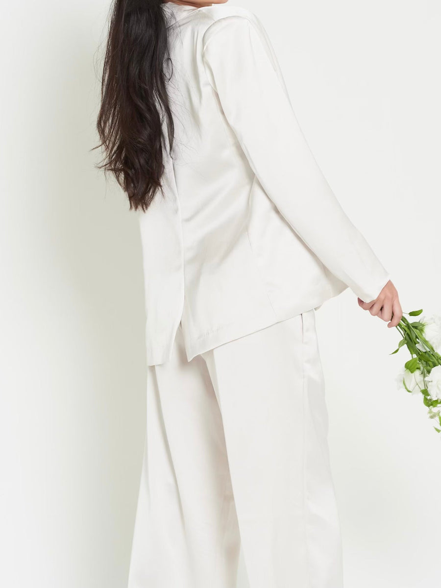 asanoha satin suit jacket