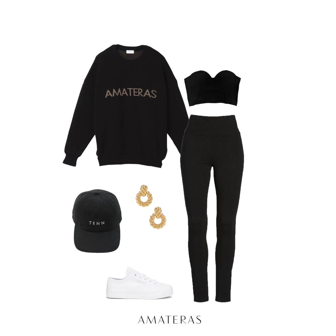 logo comfort knit sweater