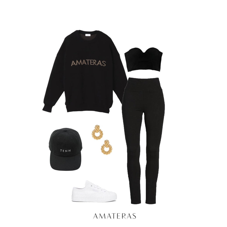 logo comfort knit sweater