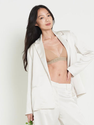 asanoha satin suit jacket