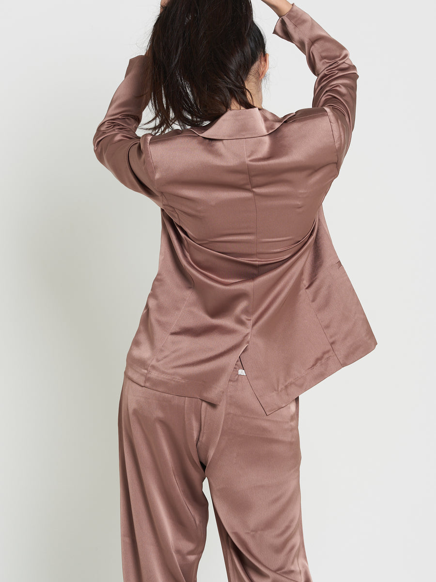 asanoha satin suit jacket