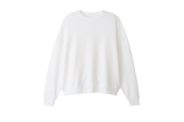 sustainable basic logo sweater / off-white