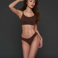 dreamy asanoha bikini set / brown