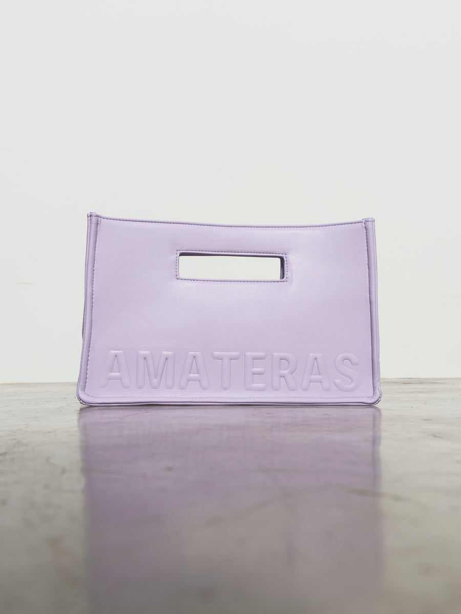 pastel clutch bag / lavender