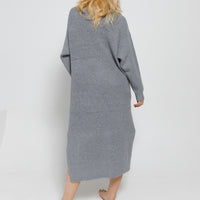 elegant knitted dress / ash